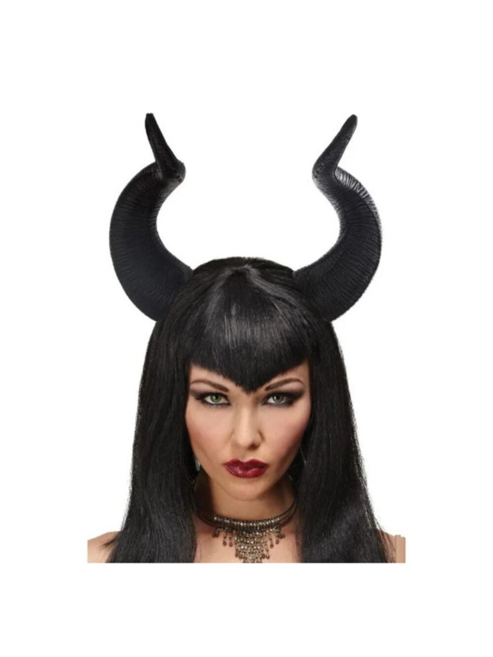 Queen Ficent Horns Adult Halloween Accessory
